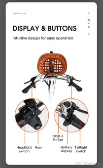 DYU C6 26 Inch Elektricky bicykel - 8