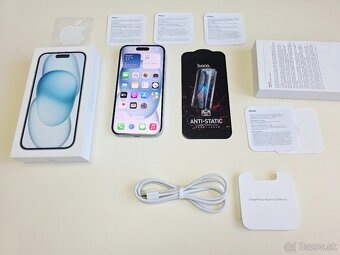 Apple iPhone 15 BLUE 128GB TOP STAV - 8