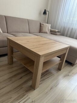 Jedálenský a konferenčný stôl v dekore dub - 8