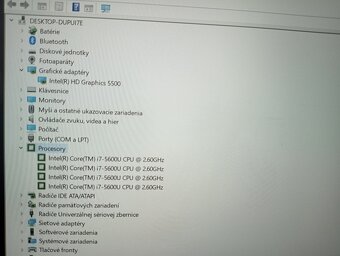 predám Dell latitude e7450 / Intel core i7 / 16gb ram / ssd - 8