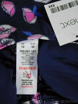 Nové plavky Next veľ. 38 modré - 8