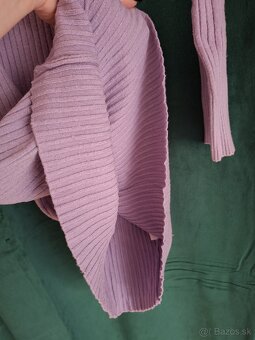 Fialové dlhé šaty, S - 8