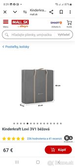 Postieľka/kolíska Kinderkraft a monitor dychu Milian 1 - 8