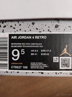 Jordan 4 Retro White Oreo - 8