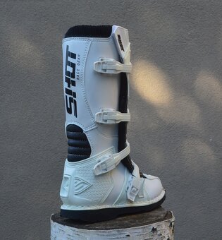 Predám mx sx čižmy SHOT biele - 8