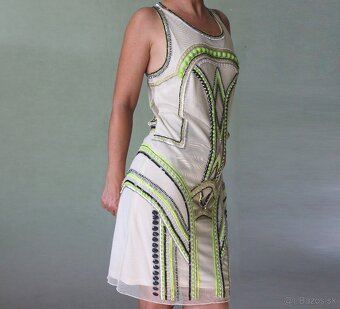 Nové smotanové šaty s korálikmi Miss Selfridge veľ.44 - 8