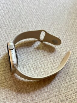 Apple Watch S7 – 41mm Starlight + krabica + nabíjačka - 8