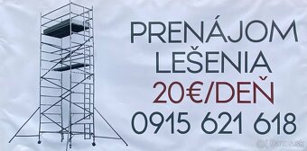 Ponúkam pojazdné lešenie na prenájom - 8