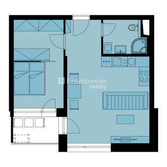 2 izbový byt 46,8 m² v novom projekte, Mlynárce, Nitra - 8