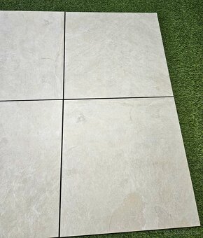 2cm dlažba aj na štrk/terče 60x60, krémova - 8