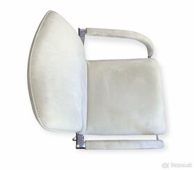 LEOLUX set designových židlí - chromovaná ocel, alcantara - 8