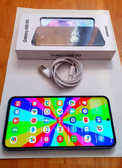 Samsung galaxy A55 5G,dobry stav,zaruka,top fotak,256GB - 8
