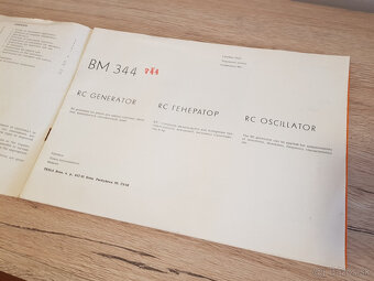 RC generátor Tesla BM 344 – pôvodný stav + návod - 8