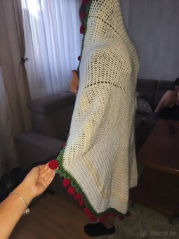Ručne robená deka kvetinová - 8