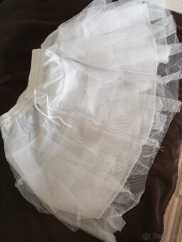 Nové svadobné L/XL krátke biele korzetové šaty - 8