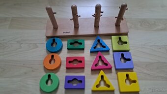 JOUÉCO Dreveny vlacik skladaci a Puzzle labyrinrh - 8