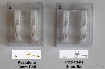 Pozlatene nausnice - Studex. - 8
