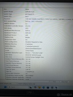 Dell Latitude 5520 – repasovaný notebook, dotykový displej - 8