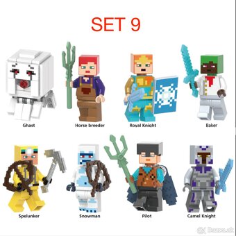 Rôzne figúrky Minecraft 1 - typ lego - nové - 8