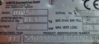 Minikoparka Kubota U10-3 Jak Nowa 2018r zNorwegii 680Mt Okaz - 8