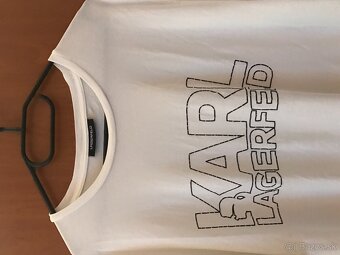 KARL LAGERFELD originál pánske tricko white XL - 8