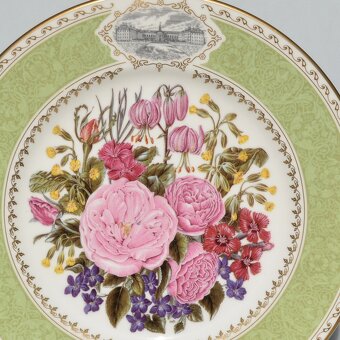 Krásne rozkvitnuté porcelánové taniere z Anglicka - 8