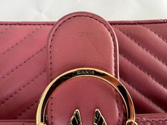 Pinko krasna kozena ruzova luxusna kabelka jedinecna farba - 8