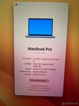 MacBook Pro 15inch 2017 500GB Super stav - 8