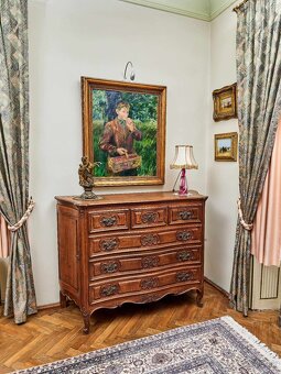 Chlapec s košíkom čerešní – olejomaľba, signované - 8
