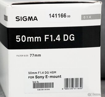 SIGMA 50mm f/1.4 DG HSM Art, baj. Sony E - 8