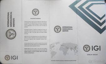 Zlaté náušnice s modrým topásom, rubínmi a diamantmi - 8