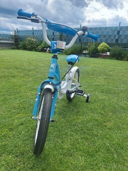 Nový detský bicykel Romet veľ. 16 modro biely - 8
