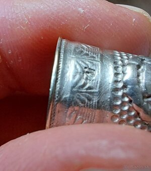 6 starožitných náprstkov, striebro, strieborné - 8