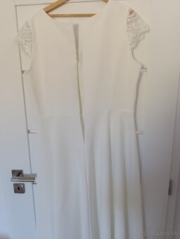 Biele svadobné šaty  48 - 8