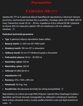 YAMAHA NS 777 & RX V440RDS - 8