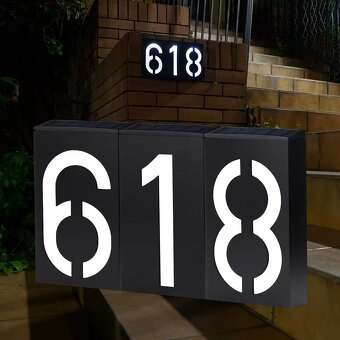 Solárne LED číslo domu - 8