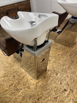 Kadernícke umývadlo – pohodlné sedáky, hlboká misa - 8