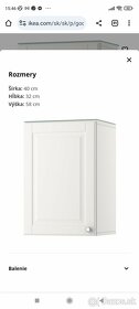 Skrinka IKEA Godmorgon nástenná bielo moreny dub - 8