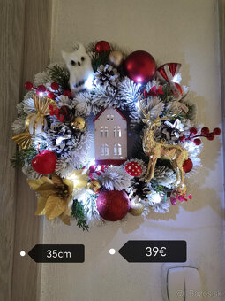 vianočný veniec na dvere 35cm - 8