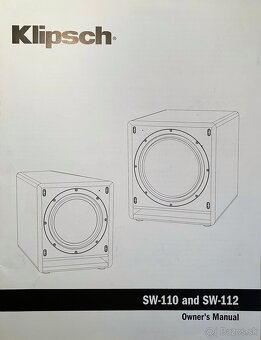 Aktívny subwoofer Klipsch SW 110 - 8