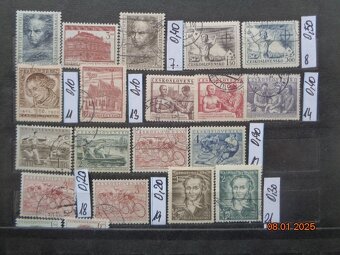 Poštové známky - ČESKOSLOVENSKO - 20 FOTO - 8