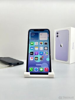iPhone 11 PURPLE TOP STAV NOVÁ BATÉRIA - 8