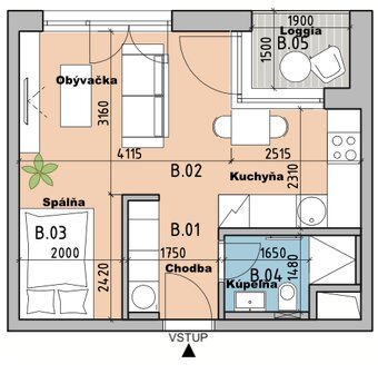 Na prenájom 1 izbový byt, Bratislava, BORY, ul. M. Bučiča - 8