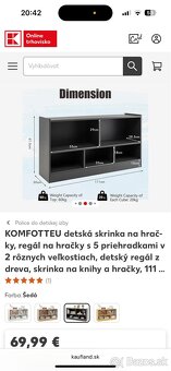 Detská polička na hračky alebo knižnica - 8