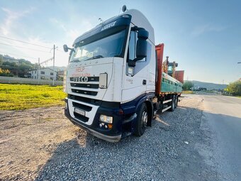 Predám IVECO STRALIS 420 €5,celková 26t,odťahovka s h.rampou - 8