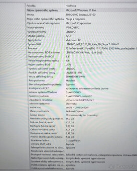 Lenovo Yoga 7 16" konvertibilný, W11 pro - 8