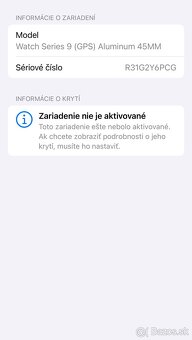 Apple Watch 9 45mm MIDNIGHT - neaktivovane, rok záruka - 8