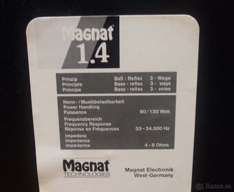 130W reproduktory MAGNAT zvuk SUPER 51x29x27cm, vyr. GERMANY - 8