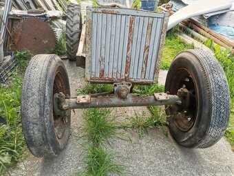 Malotraktor domácej výroby, rám, šasi, nápravy - 8