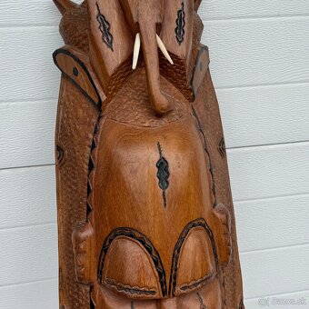 Krásná veliká africká masivní maska 77cm - 8